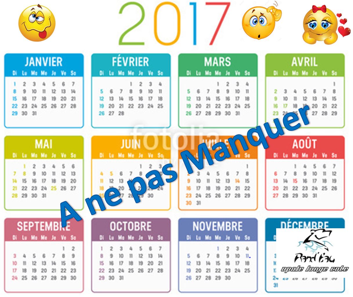 Opale Longe Côte: Événements 1er semestre 2017
