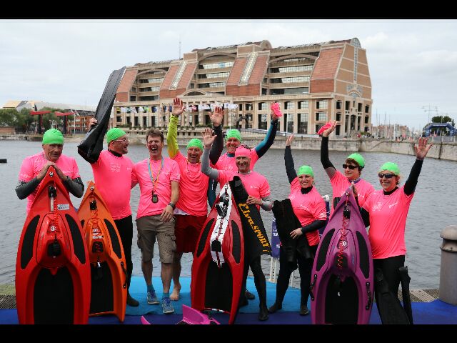 Triathlon Dunkerque 2018, nage.